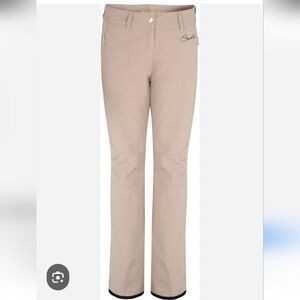 Dare2b Women's Water Resistant Beige Fleece Lined Sking Or Hiking Pants. Sz 14